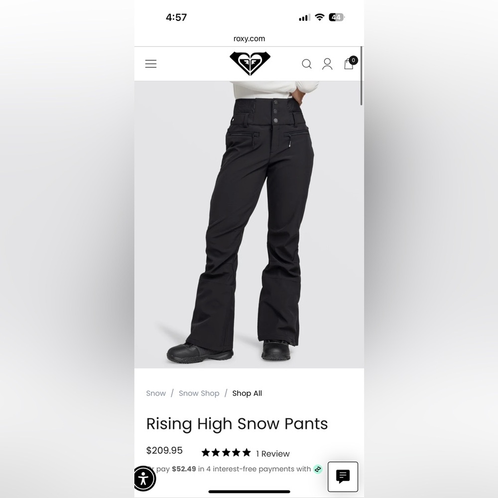 Roxy Rising High Snow Pants - Picture 3 of 13